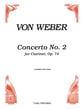 CONCERTO #2 CLARINET SOLO cover